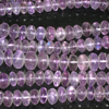 14 inches gorgeous colour and clearty amethyst smooth rondell bead size 8 mm super low price